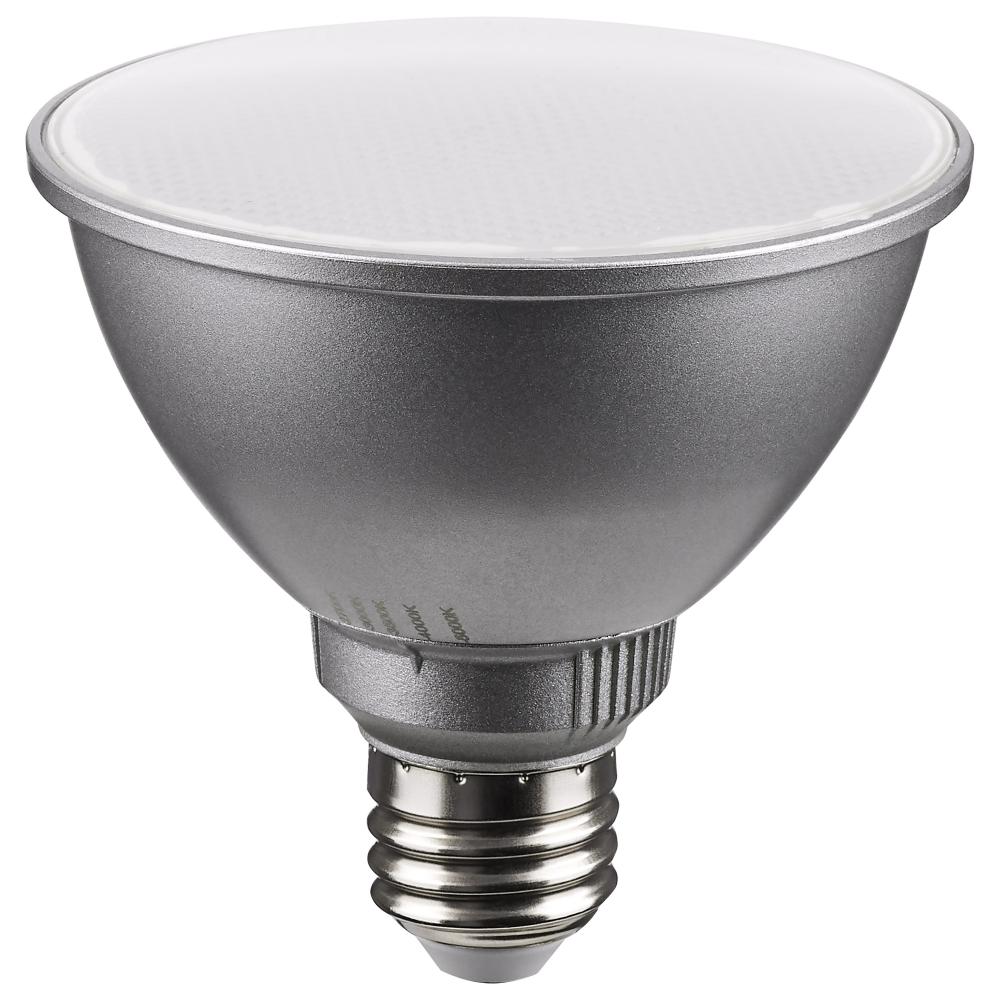 11 Watt PAR30SN LED; Medium Base; Silver Finish; CCT Selectable; 120 Volt; 60 Degree Beam Angle