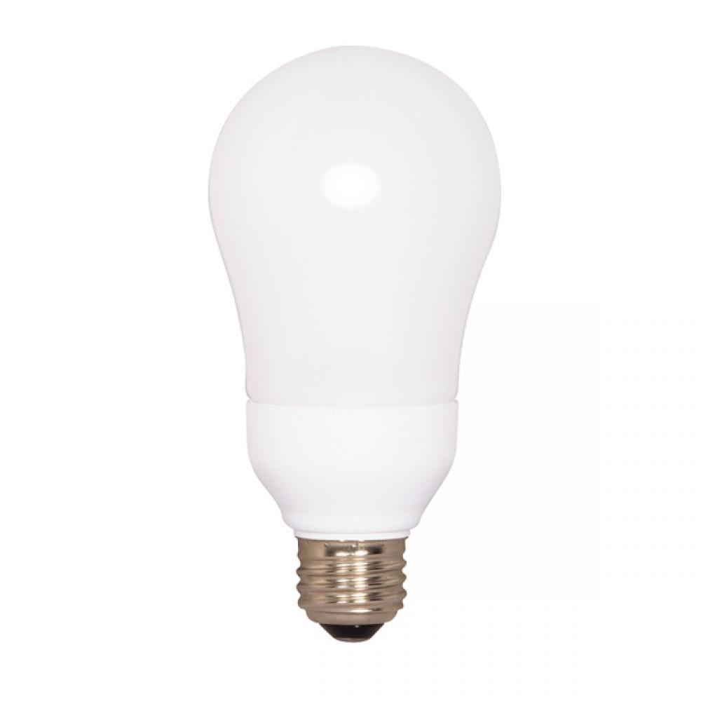 15 Watt; A19 Compact Fluorescent; 2700K; 82 CRI; Medium base; 120 Volt