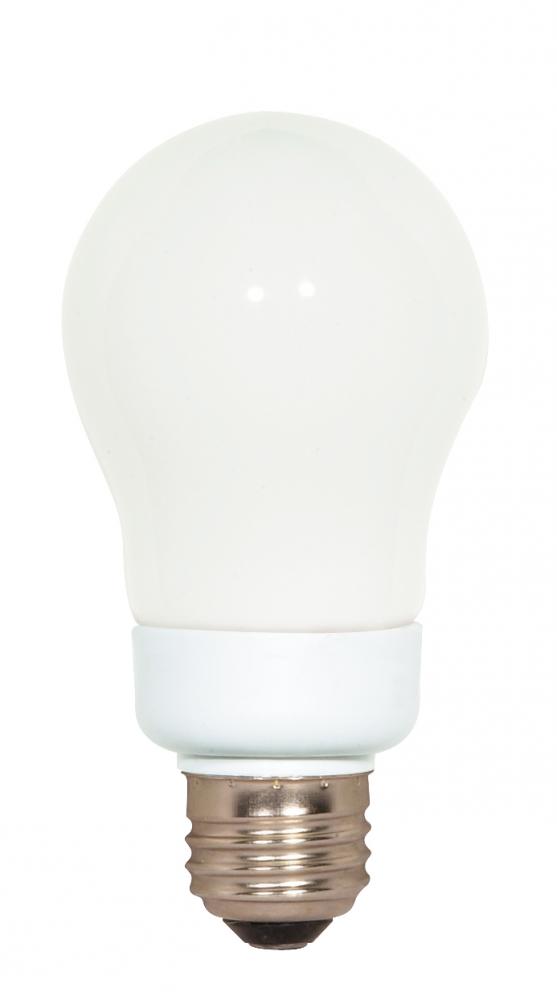 11 Watt; A19 Compact Fluorescent; 2700K; 82 CRI; Medium base; 120 Volt