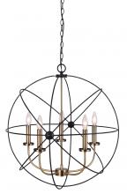 Canarm ICH282B05BKG25 - Summerside 5 Light Chandelier