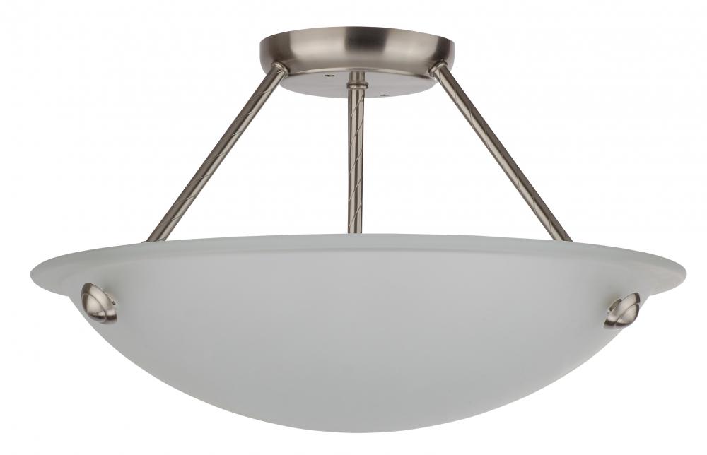 3 Light Semi Flush