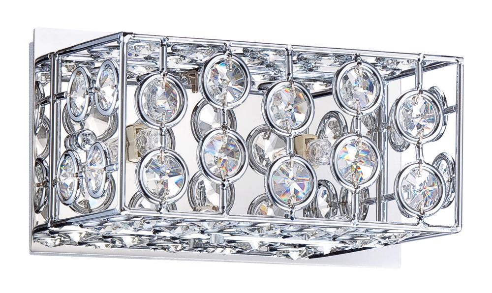 PALAZZO series 2-Light Chrome Bath Light