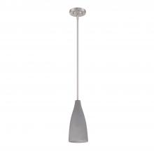 Kendal PF67-1LPE-SN - MAYSEN series 1 Light Cement shade Pendant