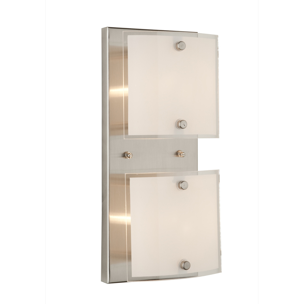 Brentwood 2 Light  Brushed Nickel Bathroom Vanity