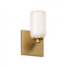 Kuzco Lighting Inc WS57704-BG/GO - Nola 3-in Brushed Gold/Glossy Opal Glass Socket Wall Sconce