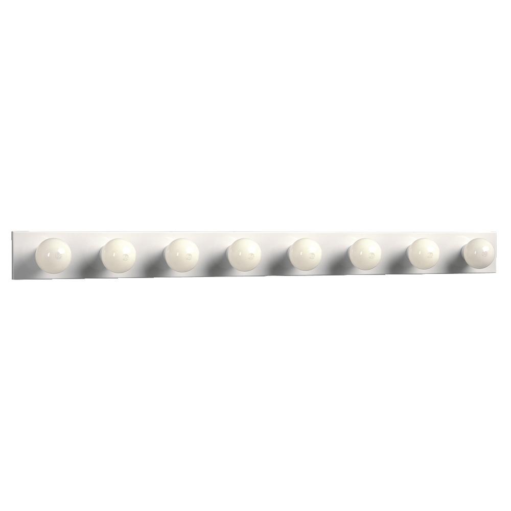 Eight Light Vanity Bar - White