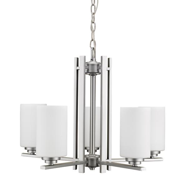 Iris Chandeliers Brushed Chrome