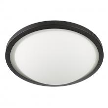 Russell Lighting 317-615/BLK - Halo Flush Mount Black