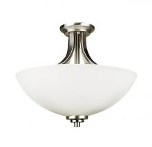 Russell Lighting 365-716/BCH - Oxford Semi Flush Mount Brushed Chrome