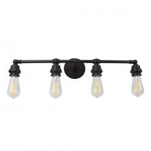 Russell Lighting 700-604/BLK - Tribune Vanities Black