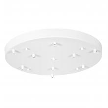 Russell Lighting AC5019/WH - Nova - 9 Port Round Canopy in White