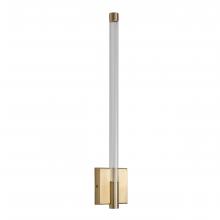 Russell Lighting WL7014/SG/CL - Saskia - LED 21 Wall Sconce in Soft Gold with Clear glass and Clear Acrylic