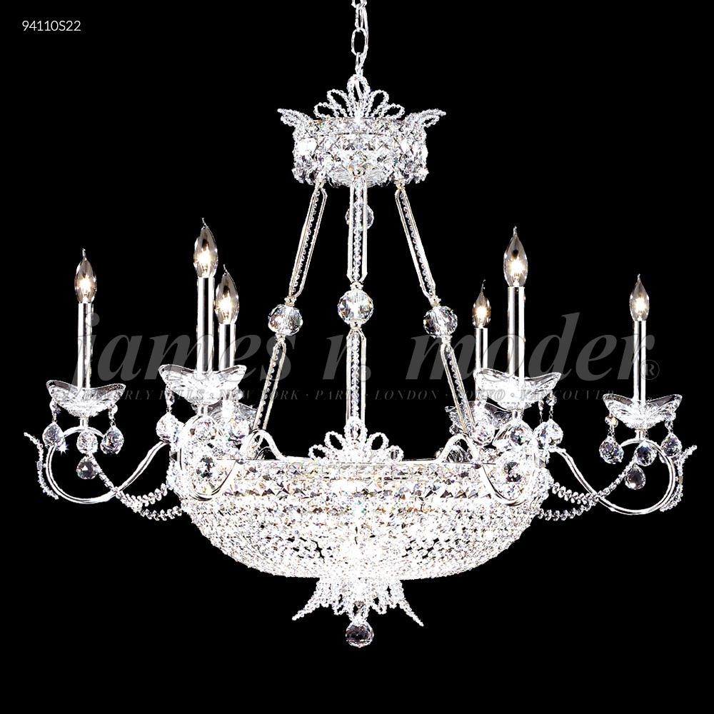 Princess Chandelier with 6 Arms; Gold Accents Only