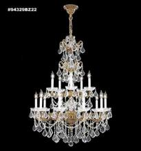 James R Moder 94329BZ22 - Madrid Cast Brass 15Arm Entry Chandelier