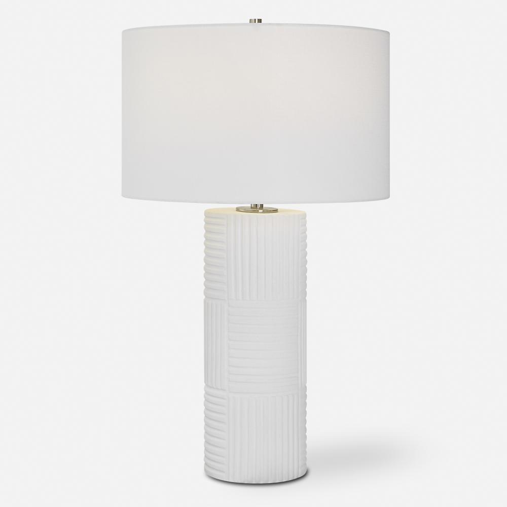 Patchwork White Table Lamp