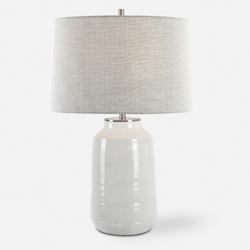 Uttermost Odawa White Farmhouse Table Lamp