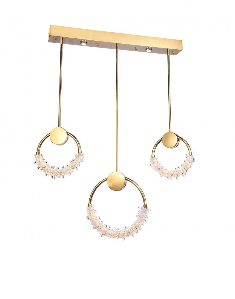 Gold LED Chandelier