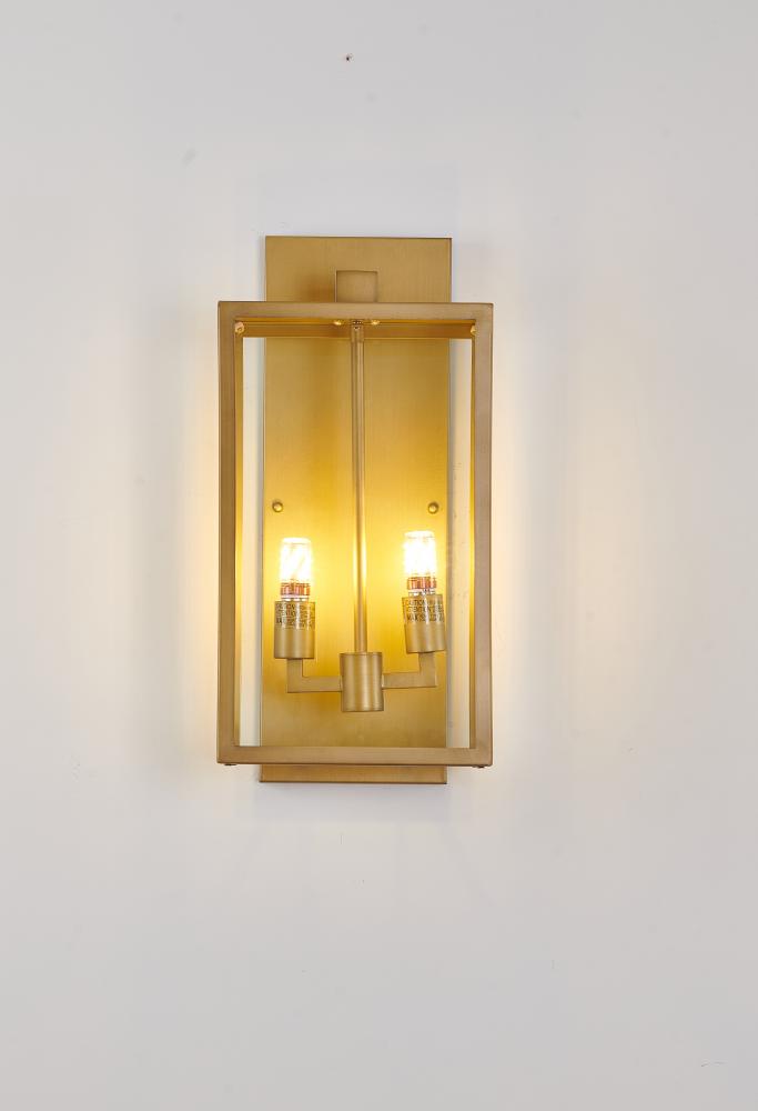 Brass Outdoor Wall Sconce