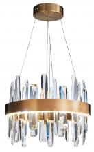 Bethel International Canada FT70C24G - Stainless Steel & Crystal LED Chandelier