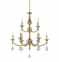 Bethel International Canada LA42C30BR - Satin Brass Chandelier