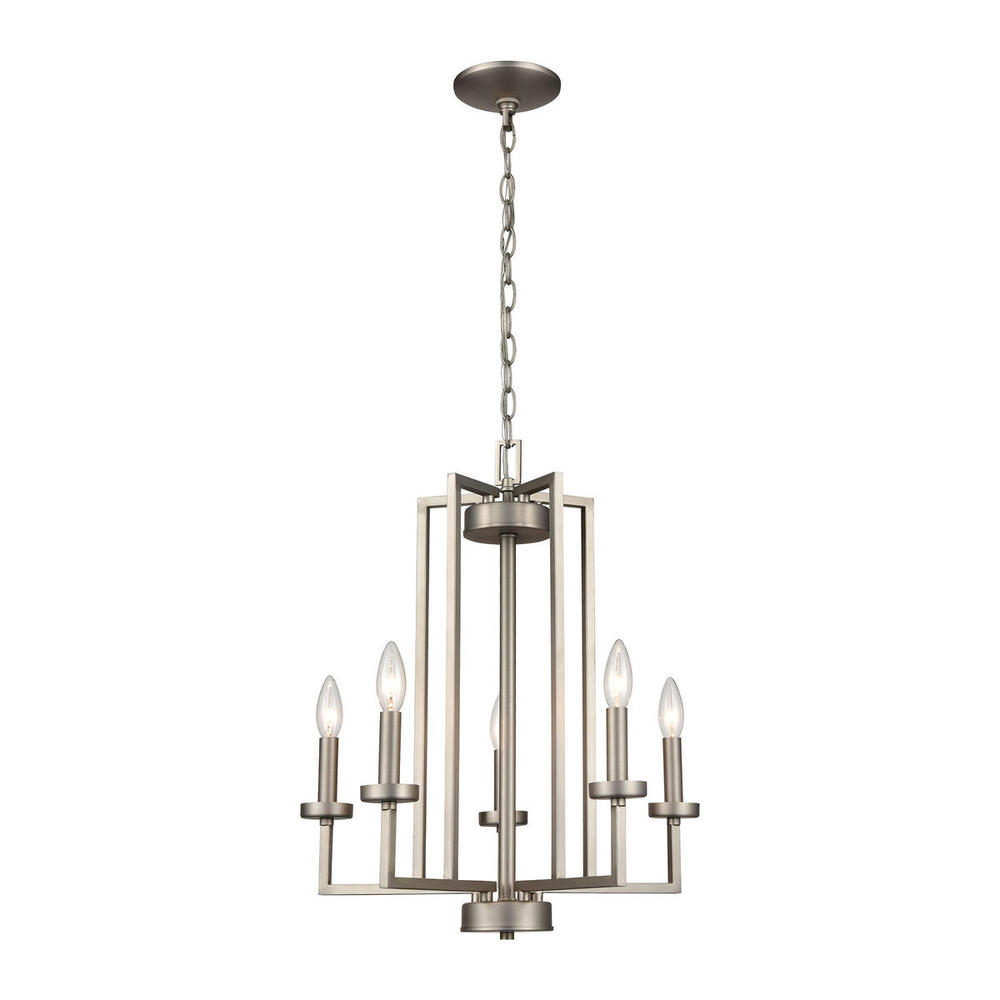 Thomas - West End 20'' Wide 6-Light Chandelier - Brushed Nickel