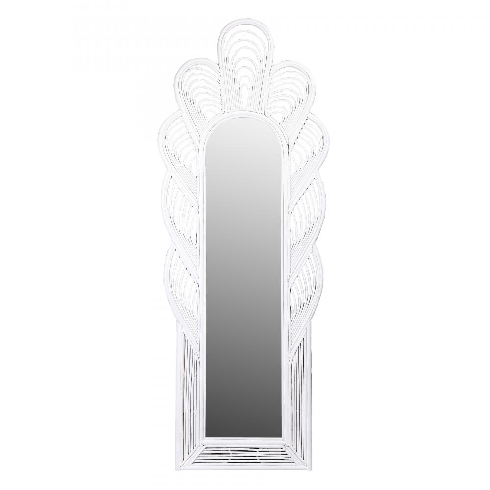 Selina Floor Mirror - White