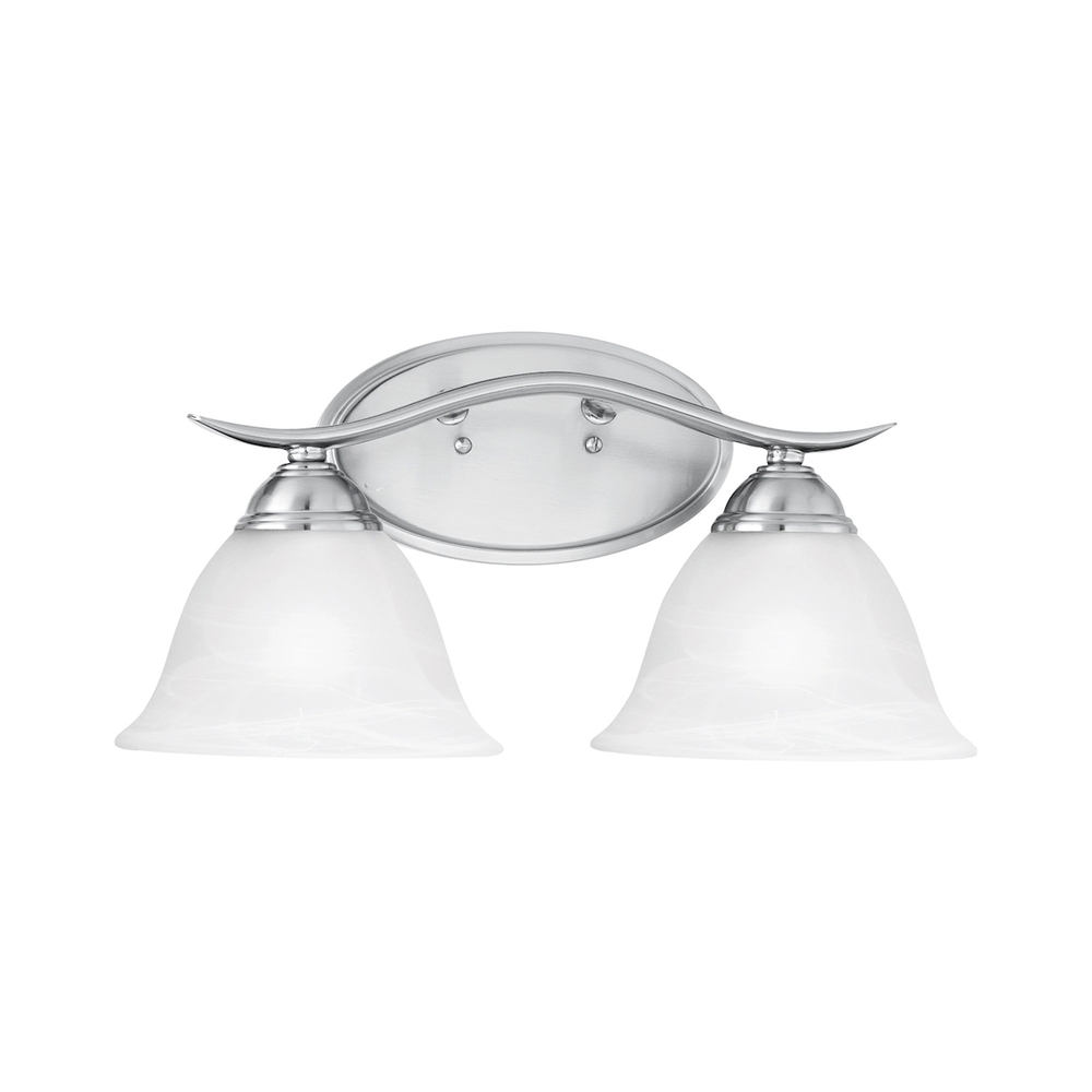 Thomas - Prestige 17'' Wide 2-Light Vanity Light - Brushed Nickel