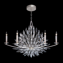 Fine Art Handcrafted Lighting 883240ST - Lily Buds 48"W Oblong Chandelier